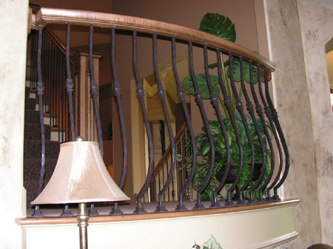 Iron Spindles - Custom Curved Design